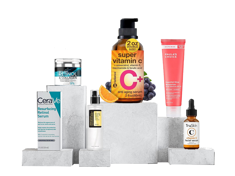 Curated skincare products